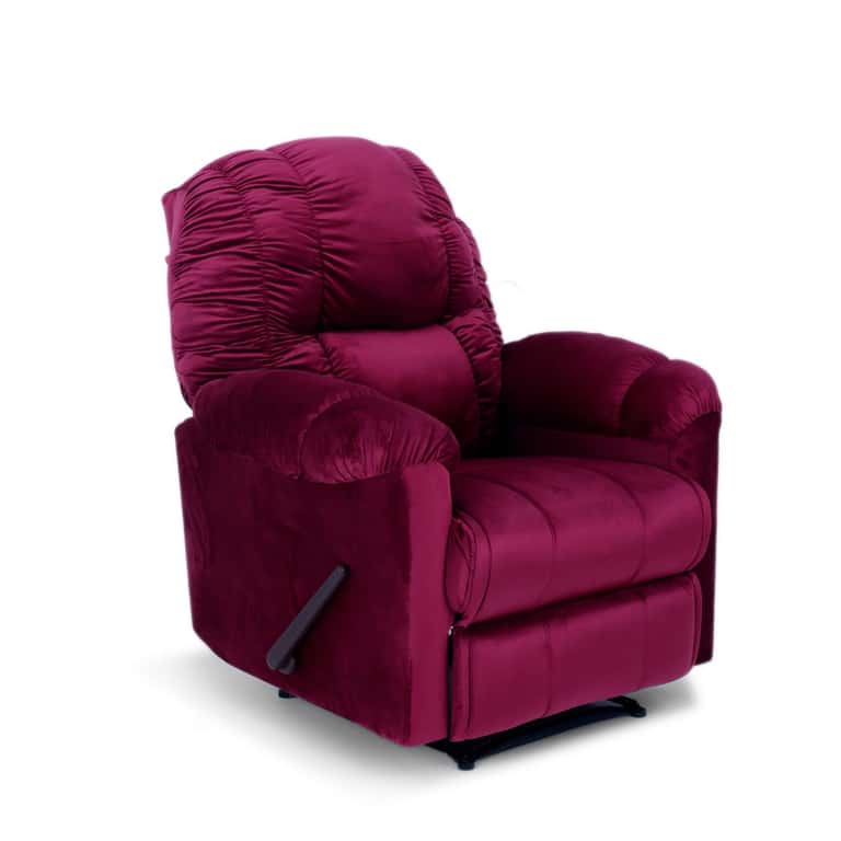 كرسي استرخاء ComfyChair | هزاز- خامة مخملية - برغندي